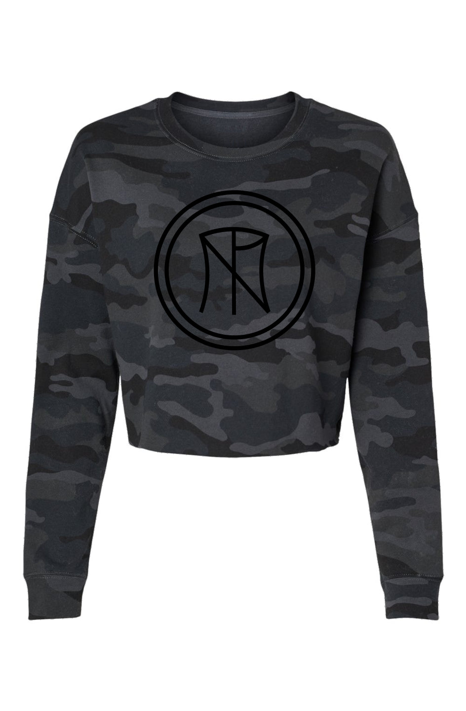 TNP Originals Hers Croptop Camo Sweatshirt
